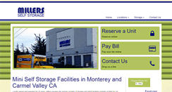Desktop Screenshot of millersselfstorage.com